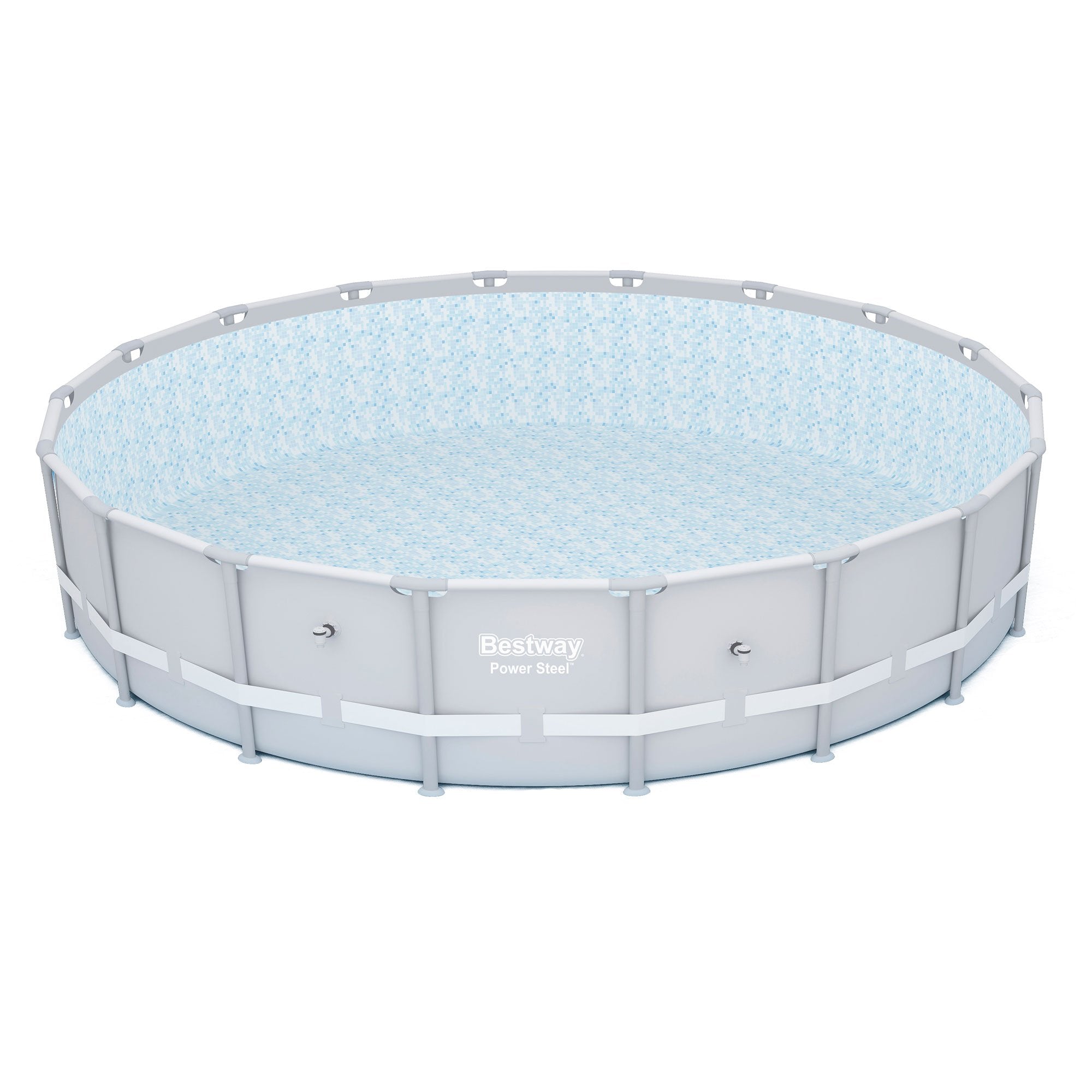 Bestway Power Steel 18ft x 48in Round Above Ground Swimming Pool Frame (2 Pack)