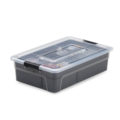 Ezy Storage 5.9 Qt Sort It Storage Container Bin Organizer w/ Removable Cups