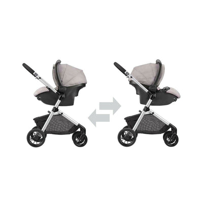 Evenflo Pivot Stroller and Infant Car Seat Travel System, Sandstone (Open Box)