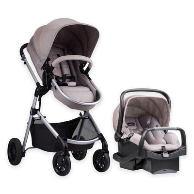 Evenflo Pivot Stroller and Infant Car Seat Travel System, Sandstone (Open Box)