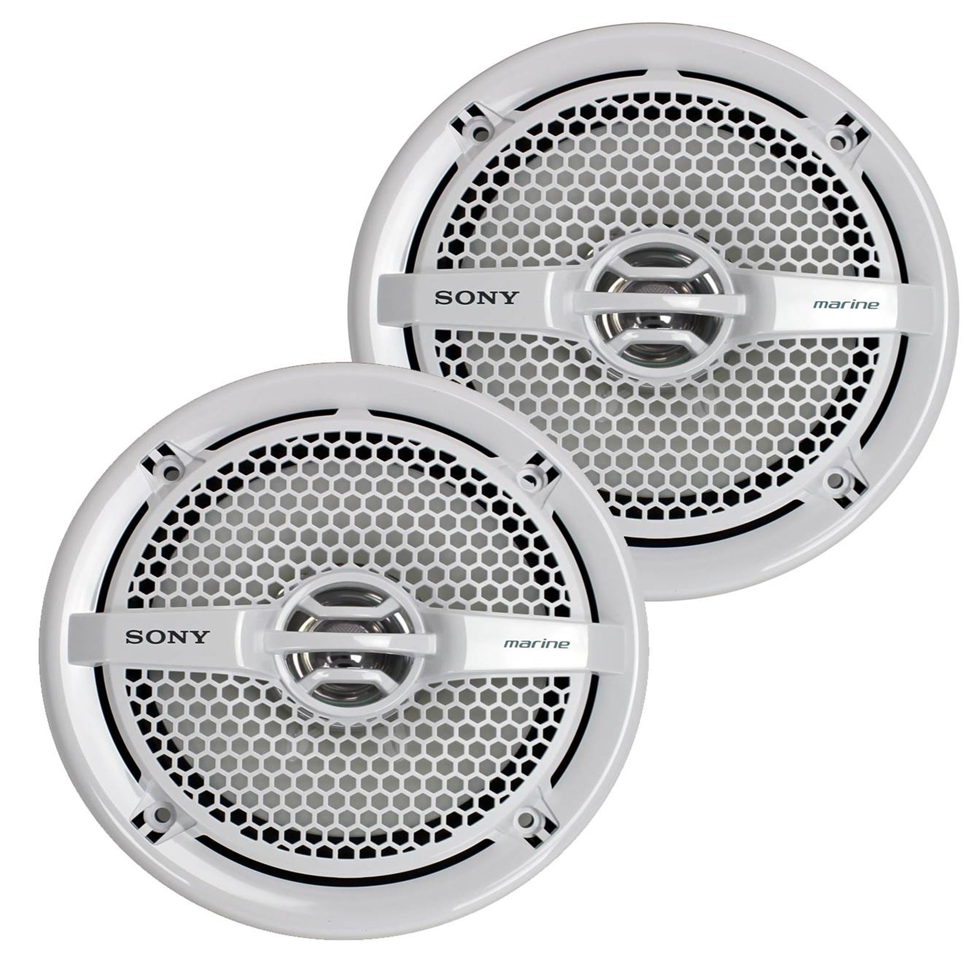 Sony XS-MP1611 6.5" 280 Watt Dual Cone Marine Stereo Speakers, White, 2 Pairs - VMInnovations