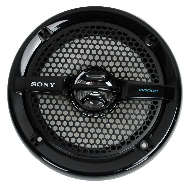4) Sony XS-MP1611b 6.5" 280 Watt Dual Cone Marine Speakers Stereo Black XSMP1611