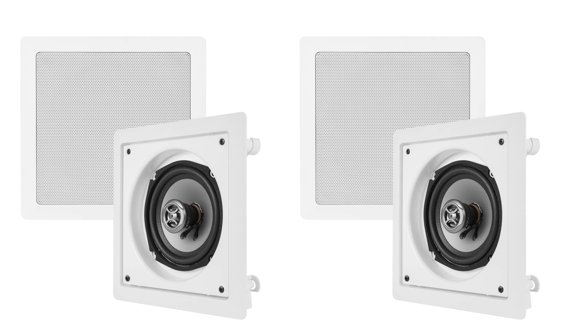 4 VM AUDIO Shaker 5.25" 125 Watt 2 Way In-Wall Surround Sound Home Speakers Four