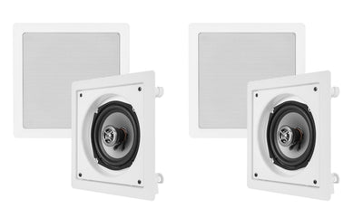 4 VM AUDIO Shaker 5.25" 125 Watt 2 Way In-Wall Surround Sound Home Speakers Four
