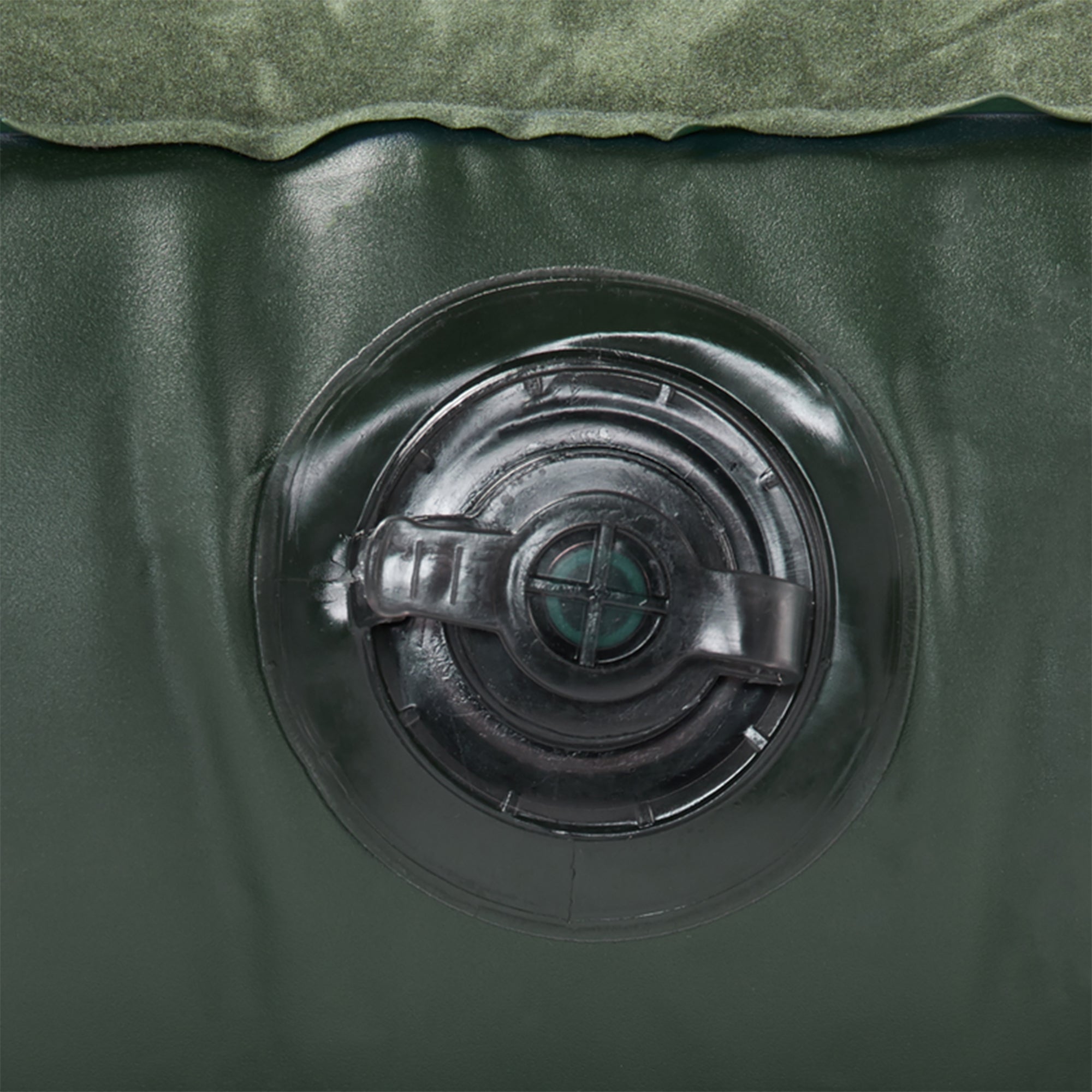 Intex 66929E Inflatable Downy Queen Air Bed Camping Mattress w/ Foot Pump, Green