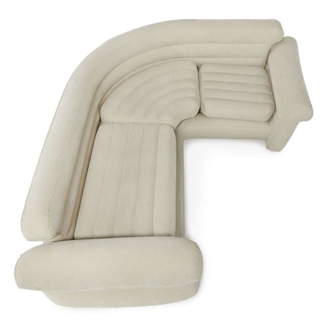 Intex Inflatable Corner Living Room Neutral Sectional Sofa | 68575EP (Open Box) - VMInnovations