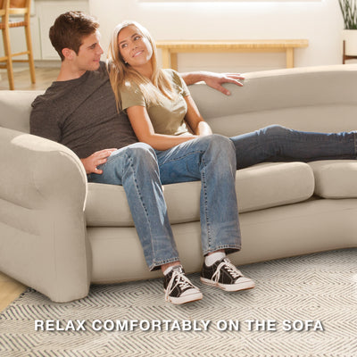 Intex Inflatable Corner Living Room Neutral Sectional Sofa | 68575EP - (Used)