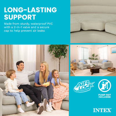 Intex Inflatable Corner Living Room Air Mattress Sectional Sofa (For Parts) - VMInnovations