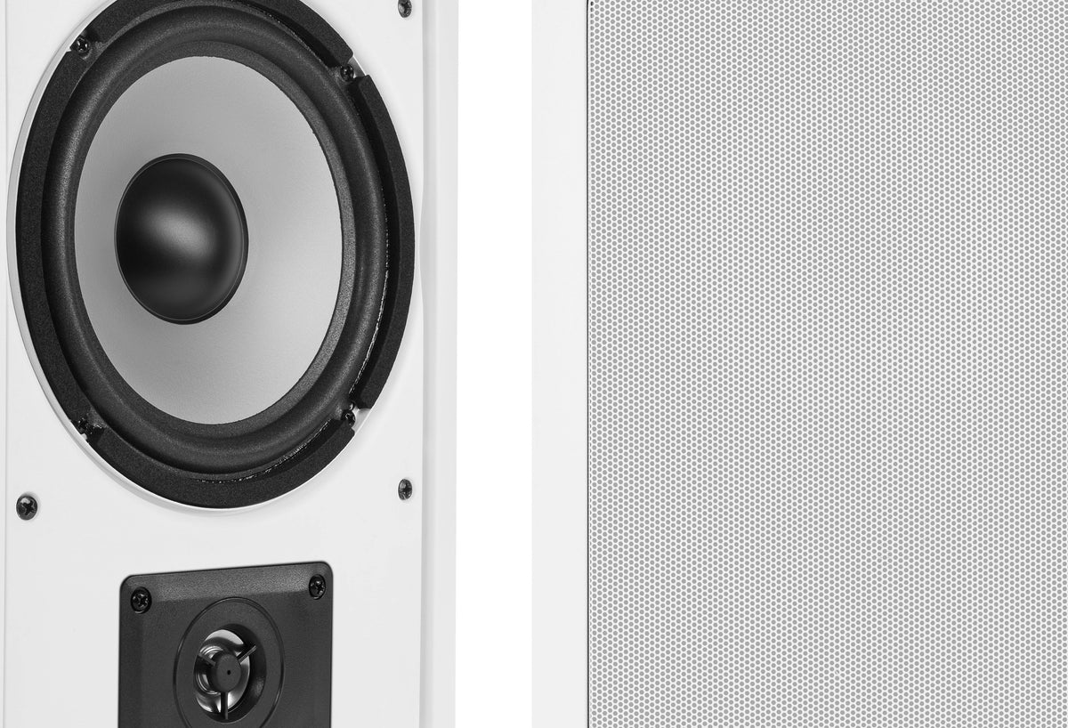 VM Audio Shaker 6.5" 200W 2 Way In-Wall Surround Sound In Wall Speakers, Pair