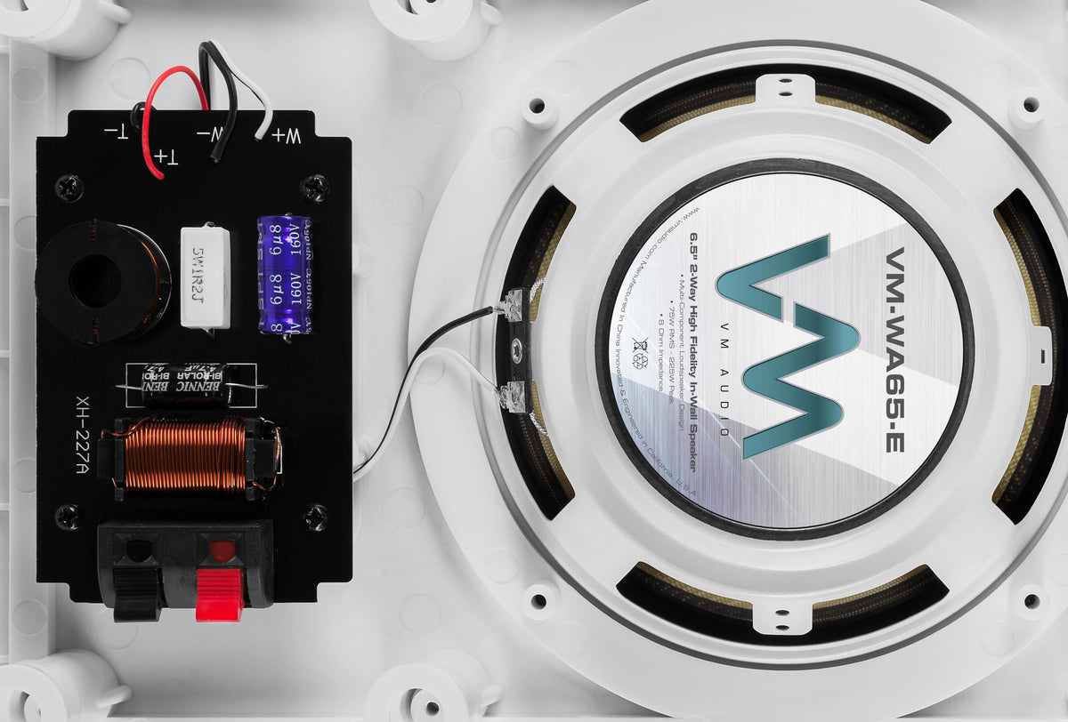 2) VM AUDIO ELUX 6.5" 450W 2 Way In-Wall Surround Sound Home In Wall Speakers