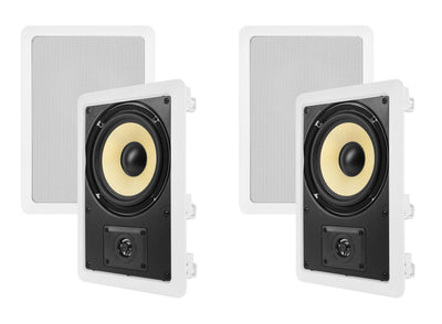 4) VM AUDIO ELUX 5.25" 175 Watt 2 Way In-Wall Surround Sound Home Speaker (Four)