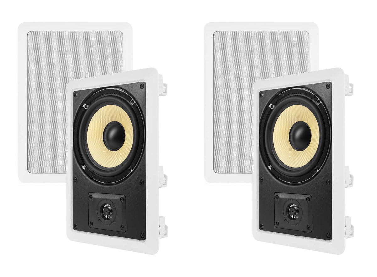 4) VM AUDIO ELUX 8" 270W 2 Way In-Wall Surround Sound Home In Wall Speakers Four