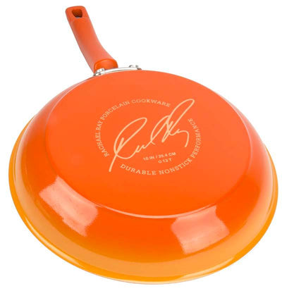 Rachael Ray 10-Piece NonStick Hard Enamel Cookware Set Pots Pans (Open Box)