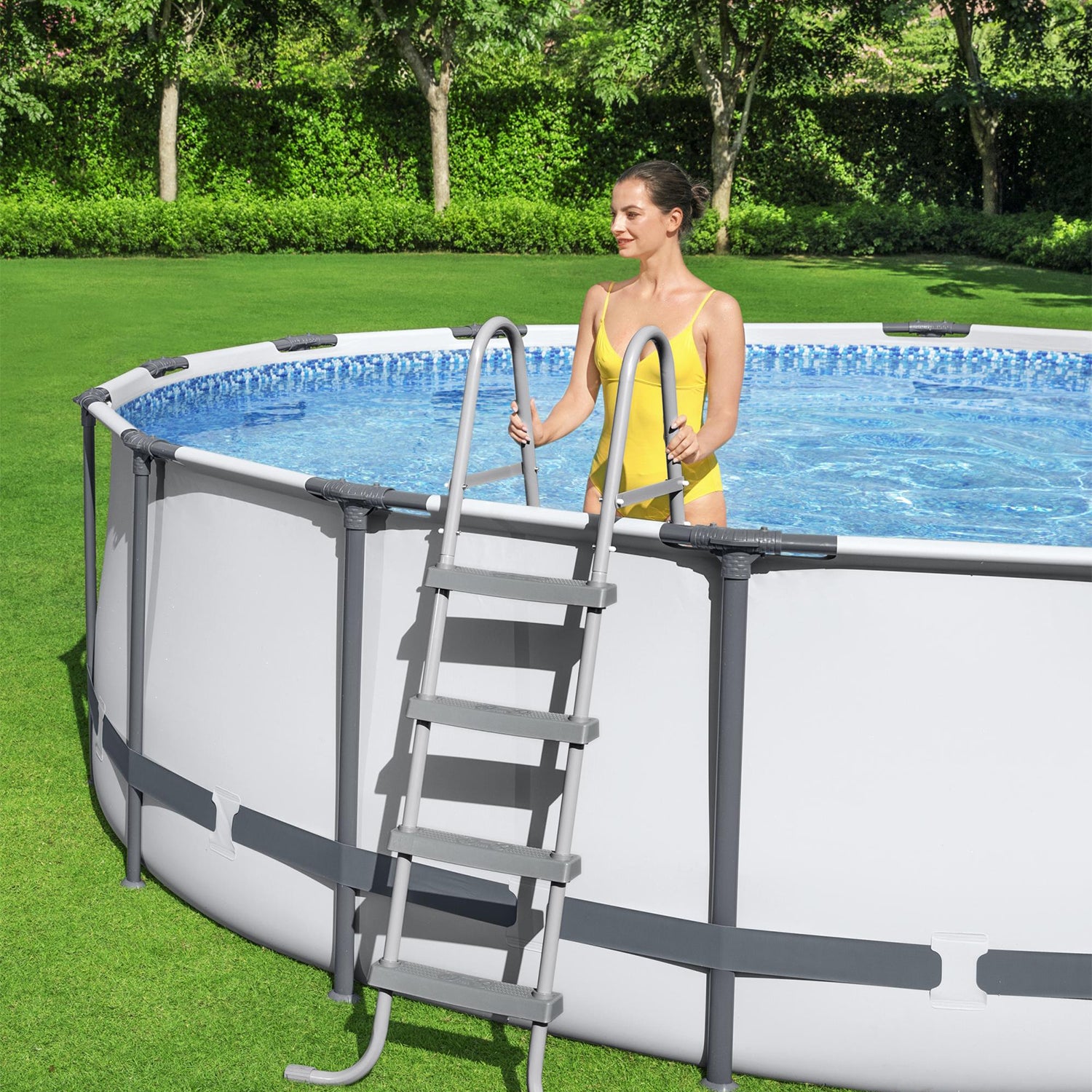 Bestway Steel Pro MAX 16 x 4 Foot Above Ground Round Pool Set w/ Accessory Kit - VMInnovations