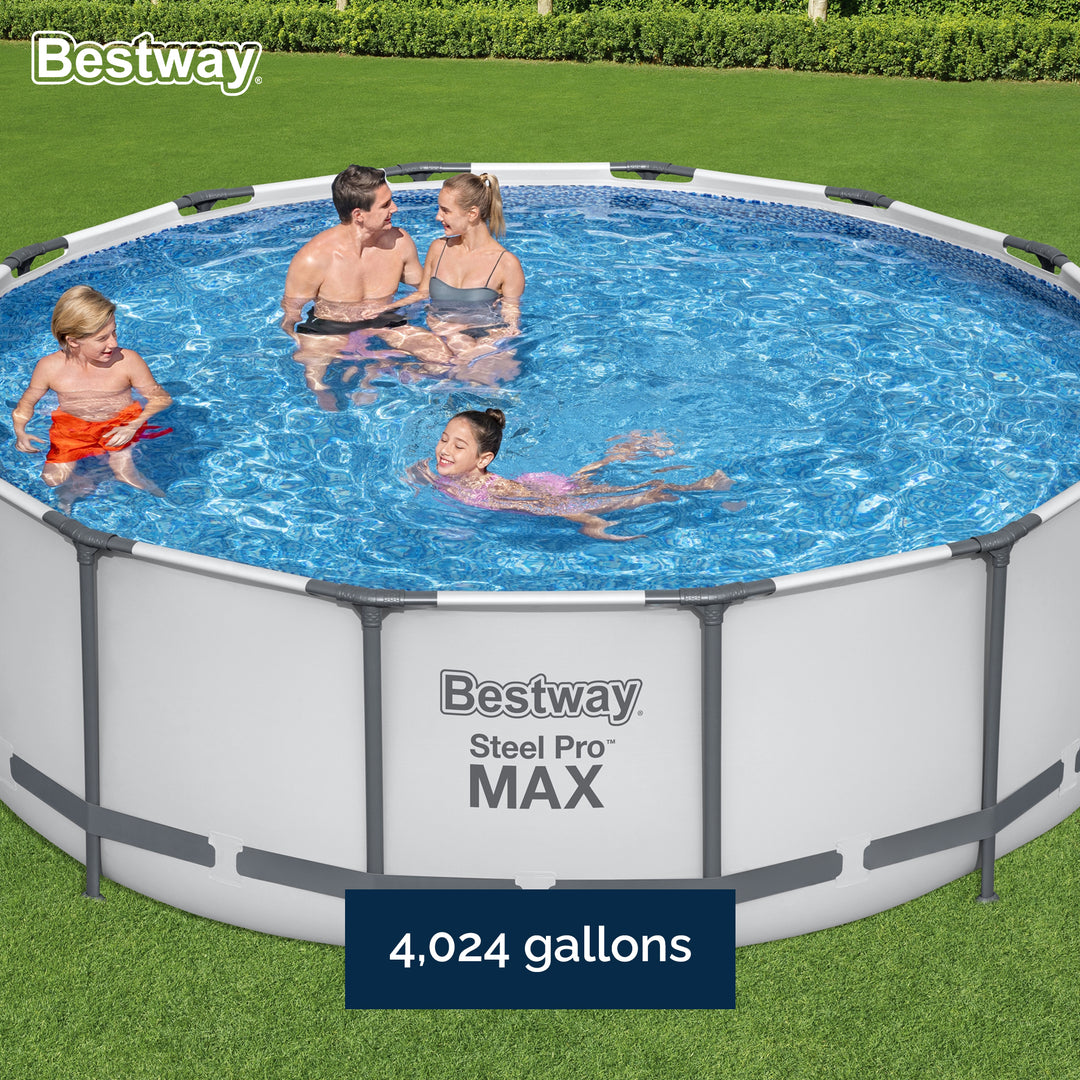 Bestway Steel Pro MAX 14 x 4 Foot Above Ground Round Pool Set (For Parts)