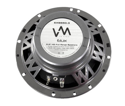 2) VM Audio EXS650.3 6.5" 320 Watt 3-Way Full Range Car Speakers Pair - Open Box