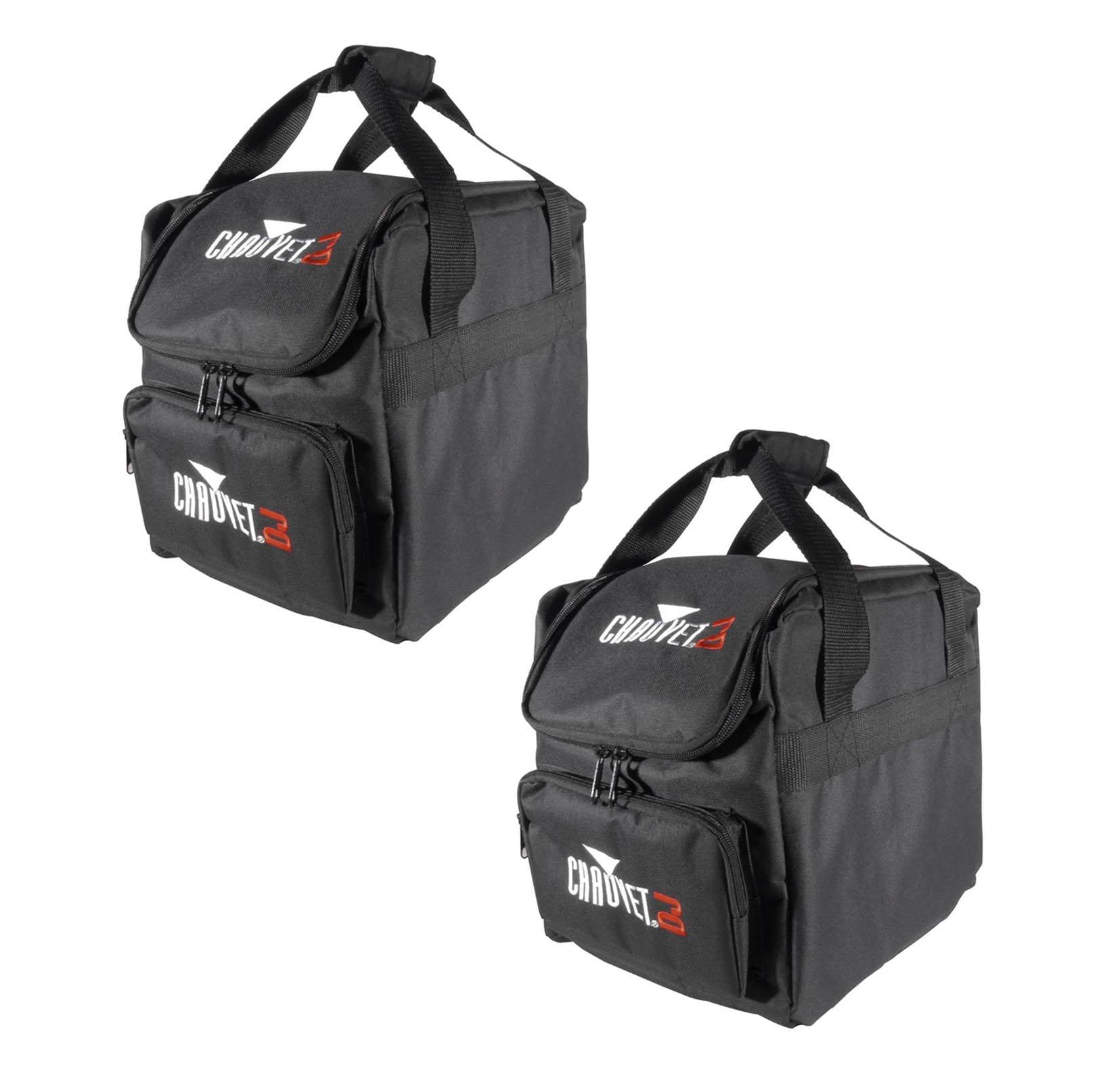 (2) CHAUVET CHS-25 VIP Gear DJ Equipment Bags for (4) SlimPAR 64 or RGBA Lights
