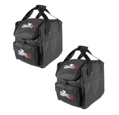 (2) CHAUVET CHS-25 VIP Gear DJ Equipment Bags for (4) SlimPAR 64 or RGBA Lights
