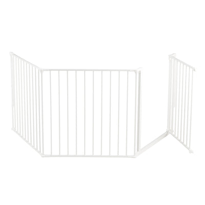 BabyDan Flex Large Size Metal Safety Baby Gate & Room Divider, White (Used)