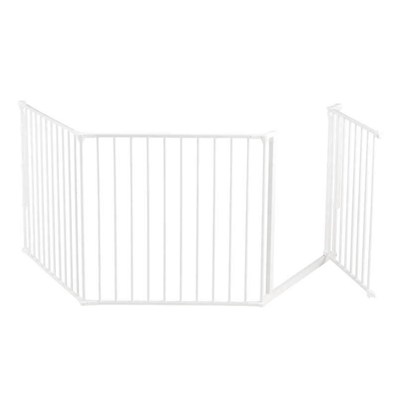 BabyDan Large Size Metal Safety Baby Gate & Room Divider, White (Open Box)