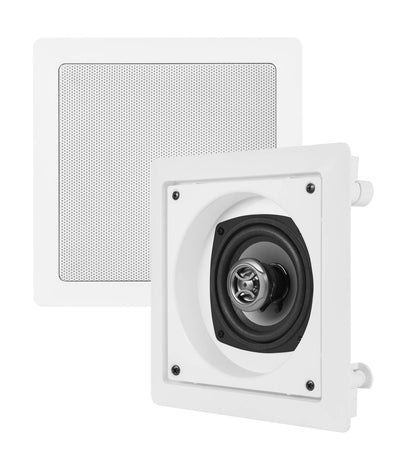4) VM AUDIO Shaker 4" 100 Watt 2 Way In-Wall Surround Sound Home Speaker Four
