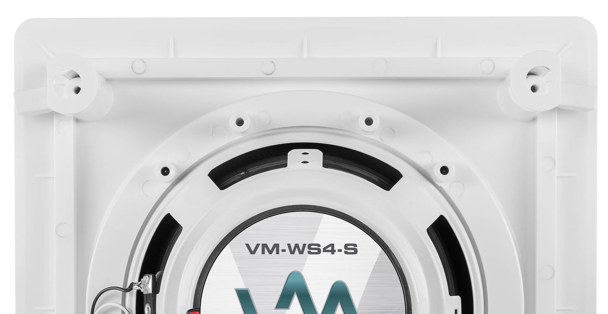 4) VM AUDIO Shaker 4" 100 Watt 2 Way In-Wall Surround Sound Home Speaker Four