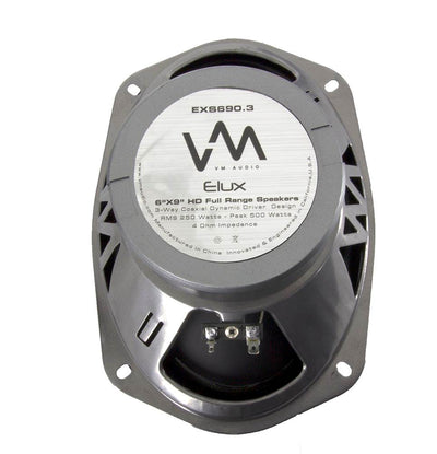 2) VM Audio EXS650.3 6.5" 320W Speakers + 2) EXS690.3 6x9" Car 3-Way Speakers
