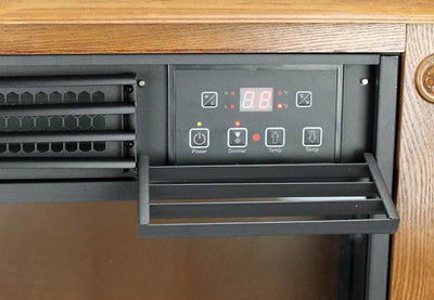 New LifeSmart LS-1111HH13 1800 Sq.Ft Infrared Quartz Electric Portable Fireplace