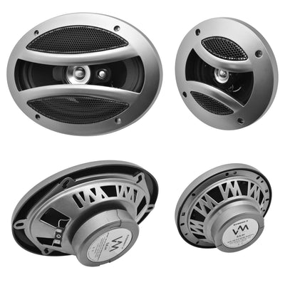 2) VM Audio EXS6857.3 5x7"/6x8" 400W Car Speakers + 2) EXS650.3 6x5" Speakers