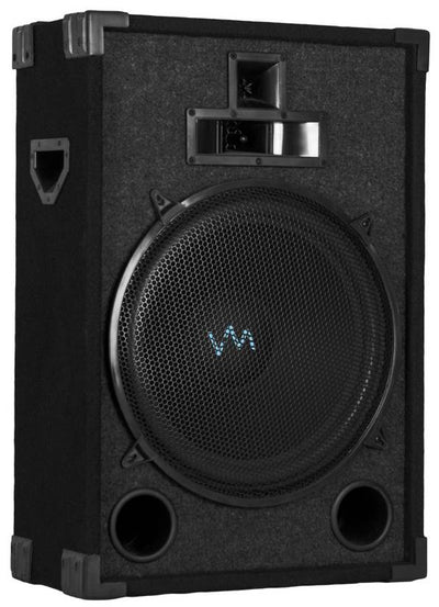 VM Audio VAS315P 1200 Watt 3 Way 15" DJ Passive Loud Speaker System-Used