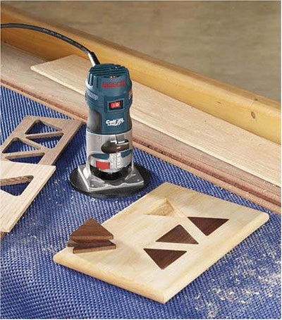 Bosch Palm Grip 5.6A 1-HP Fixed-Base Variable-Speed Router W/Guide (Open Box)