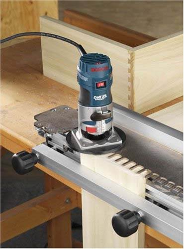 Bosch Palm Grip 5.6A 1-HP Fixed-Base Variable-Speed Router W/Guide (Open Box)