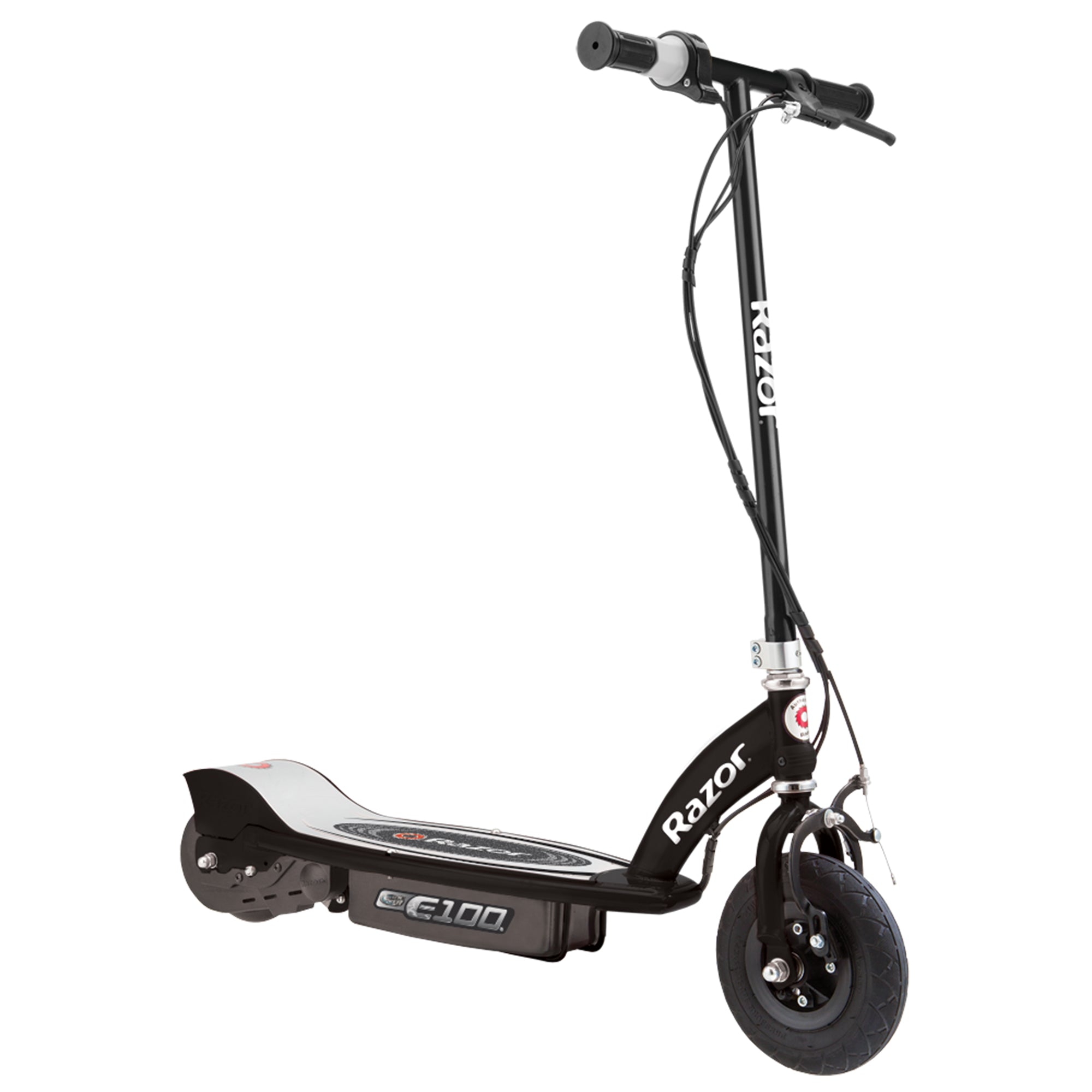 Razor E100 Kids Ride On 24V Motorized Electric Powered Scooters, Black (2 Pack) - VMInnovations