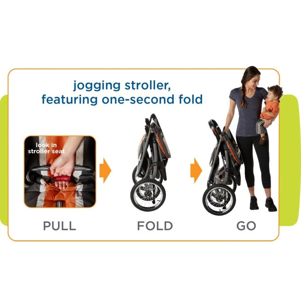 Graco FastAction Fold Jogger Jogging Baby Stroller - Pierce | 1893821 (Open Box)