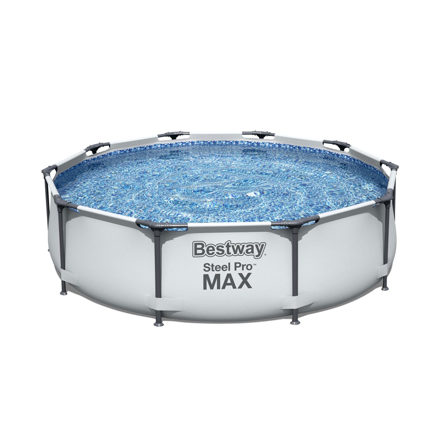 Bestway 52" Steel Pool Ladder & Bestway 10' Steel Frame Round Swimming Pool - VMInnovations