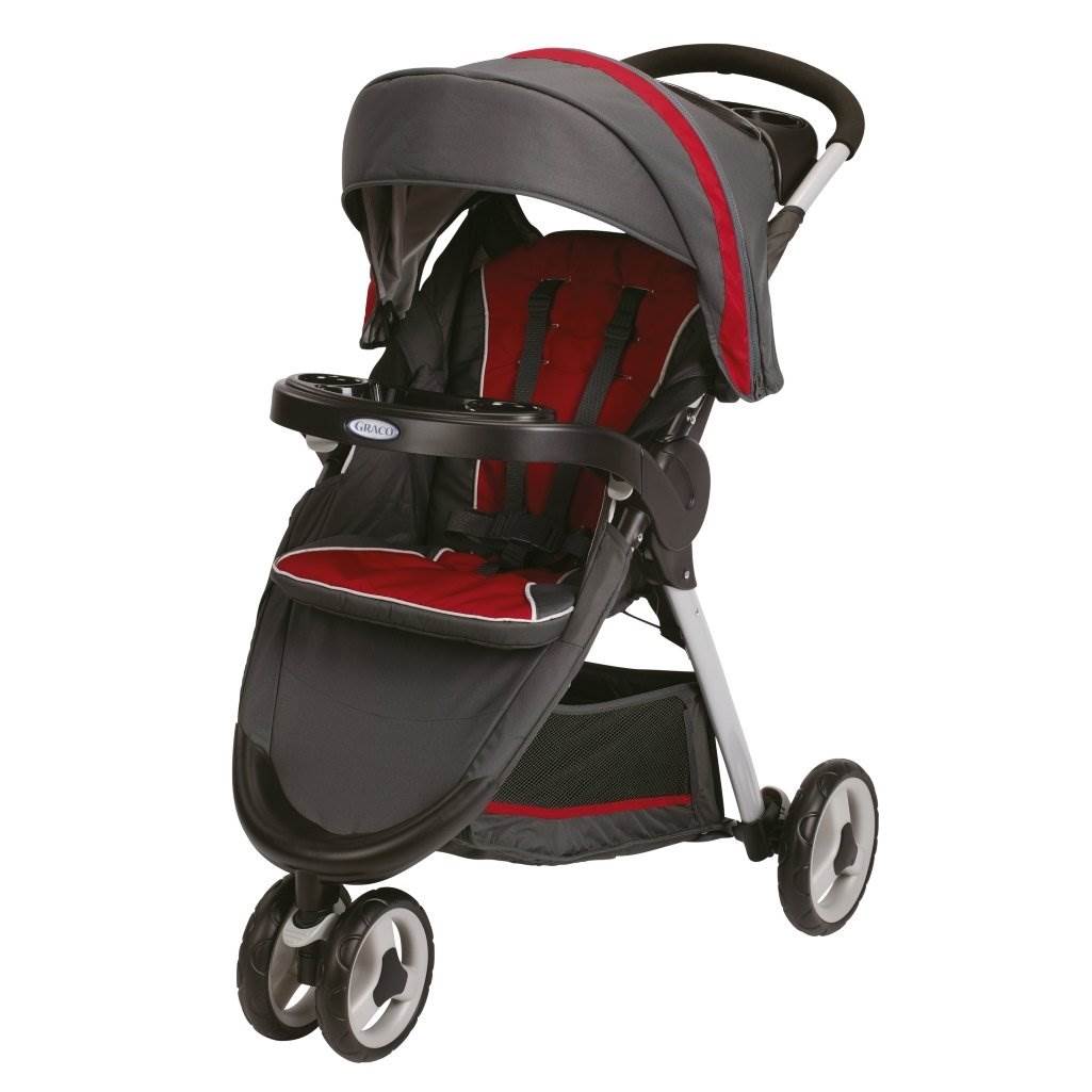 Graco FastAction Fold Sport Click Connect Stroller - Chili Red - Open Box