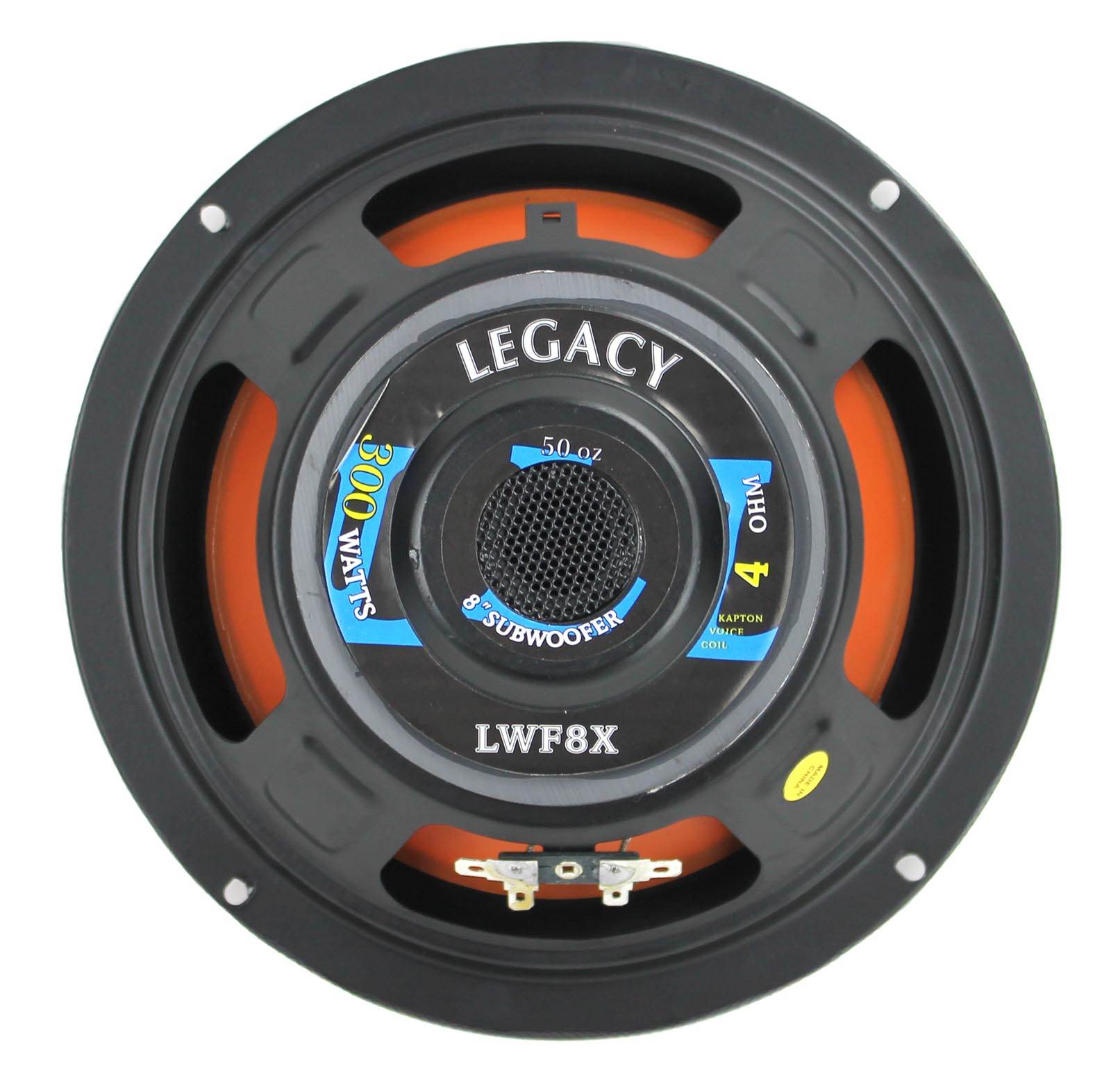 2) New Legacy LWF8X 8" 600W Car Subwoofers + Boss R1004 400W 4-Channel Amplifier