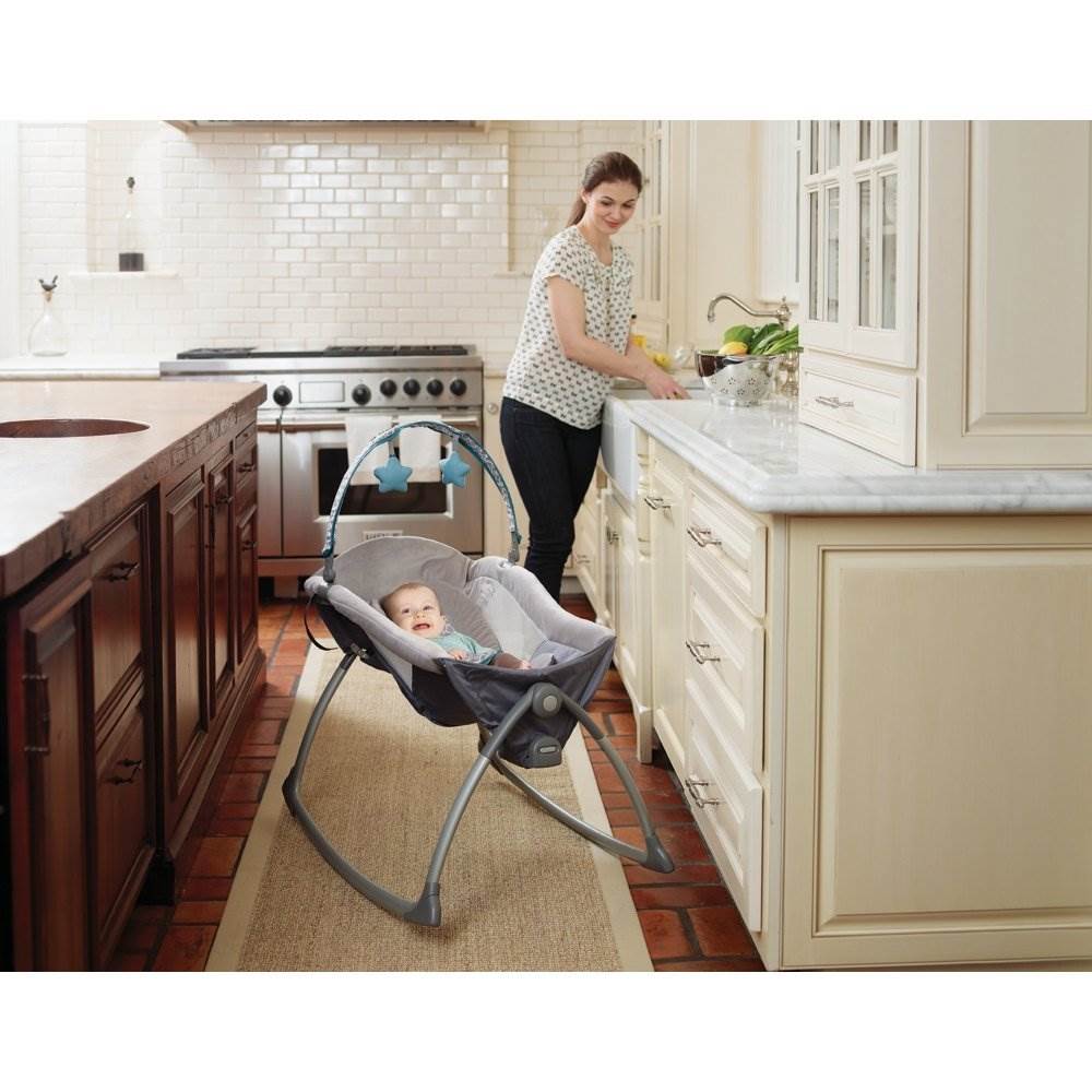 Graco Little Lounger Baby/Infant Rocker Sleeper – Ardmore | 1875063 (Open Box)