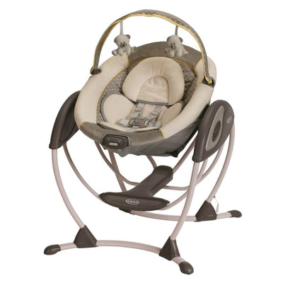 Graco Glider Petite LX Baby/Infant Swing with Mobile Toys –  Peyton | 1843904