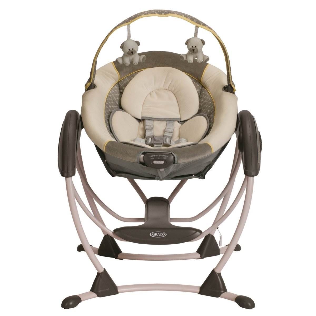 Graco Glider Petite LX Baby/Infant Swing with Mobile Toys –  Peyton | 1843904