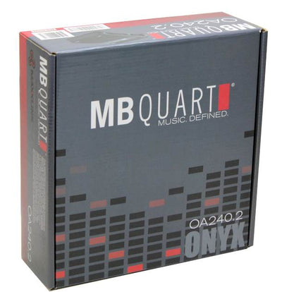 New MB Quart OA240.2 240 Watt 2-Channel Car Audio Amplifier Stereo+8 Ga Amp Kit