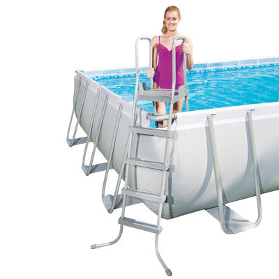 Bestway 56542E 24' x 12' x 52" Power Steel Frame Above Ground Swimming Pool Set - VMInnovations