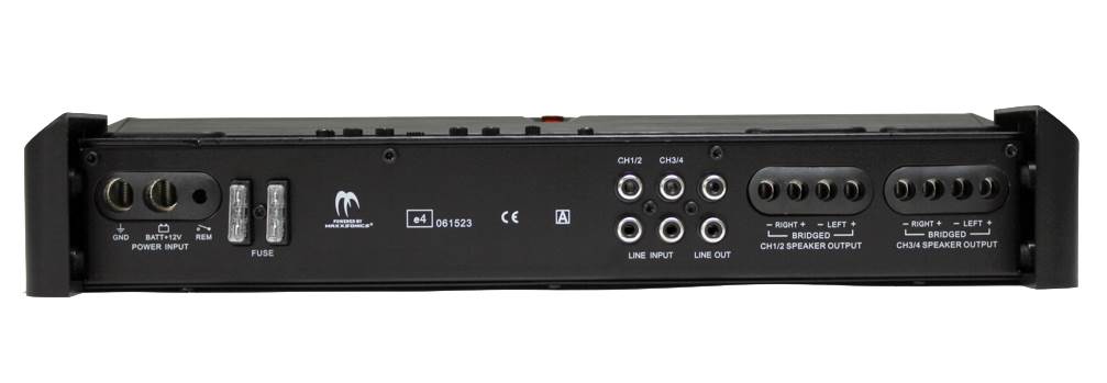 MB Quart RA480.4 480 Watt 4-Channel Car Audio Amplifier Stereo + 8 Ga Amp Kit