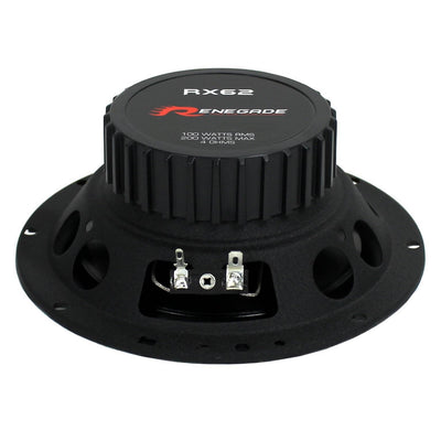 2) Renegade RX62 6.5" 200 Watt 3-Way 4-ohm Car Audio Speakers Stereo - Open Box