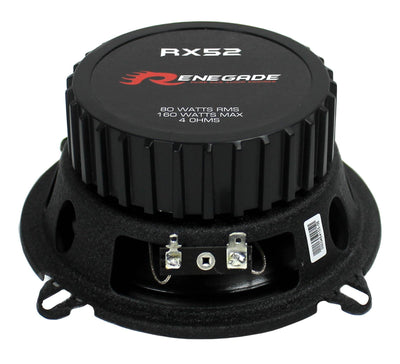 2) Renegade 5.25" 160 Watt 2-Way Car Audio Coaxial Speakers Stereo (Open Box)