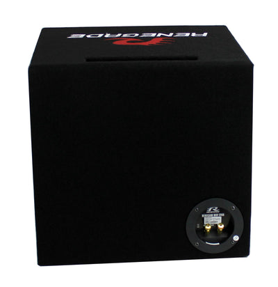 Renegade RXV1200 12" 600 Watt Single Car Audio Subwoofer Sub - (Open Box)