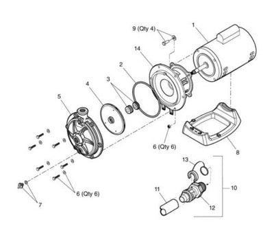 Polaris P15 Swimming Pool Cleaner Pump PB460 Impeller Replacement (Open Box)