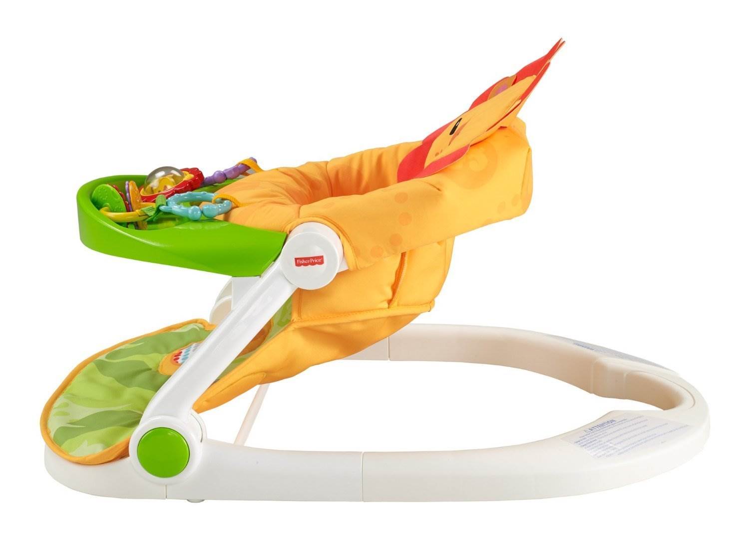 Fisher-Price Sit-Me-Up Baby Floor Seat with Tray Linkable Toys CBV48 (Open Box)