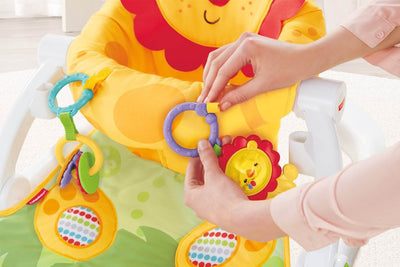 Fisher-Price Sit-Me-Up Baby Floor Seat with Tray Linkable Toys CBV48 (Open Box)