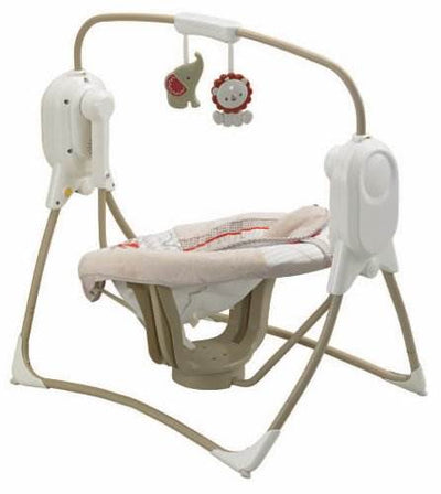 Fisher Price Spacesaver Baby/Infant Cradle & Swing w/ Music - Tan | Y8647